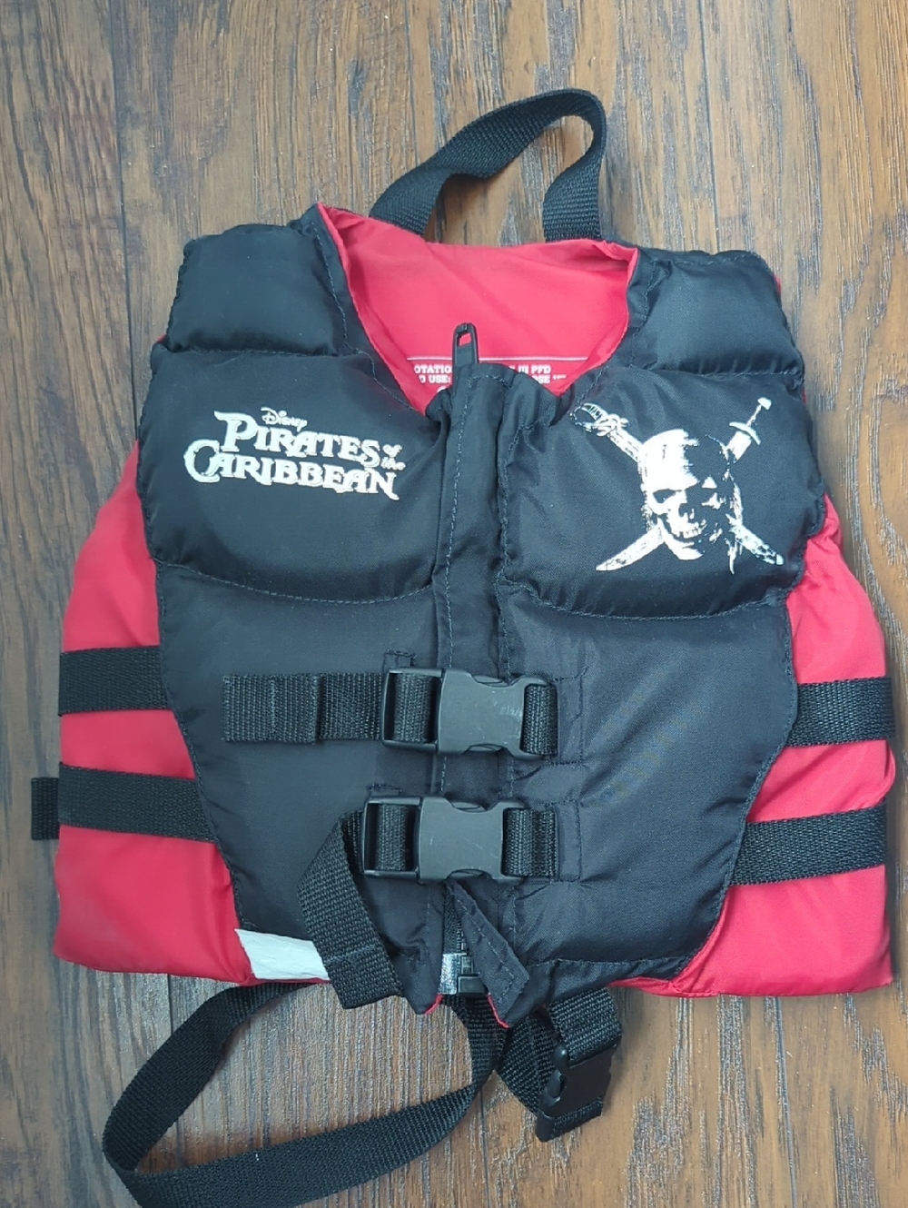 Disney Pirates of the Caribbean Kids Life Jacket - Black & Red